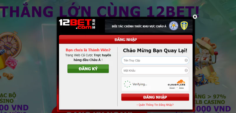 sử dụng link có vpn để vào 12bet